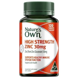 (PRE ORDER) Nature's Own High Strength Zinc 30mg 120 Tablets shelf life 2yrs